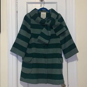 *SUPER RARE* Green Striped Kate Spade Coat